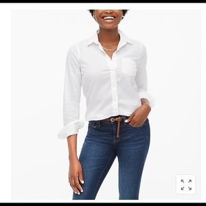 J.Crew Cotton shirt and signature fit white